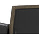 Mauti Distressed Brown / Cortina Black Leather Dining Armchair